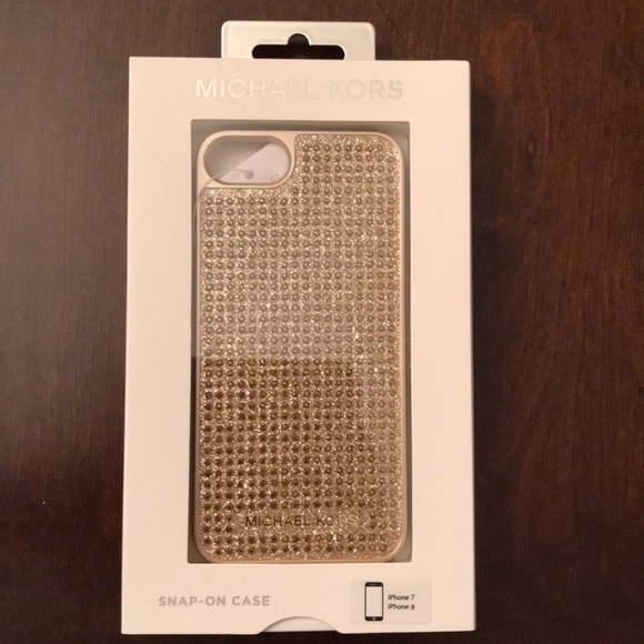 Michael Kors Gold iphone case with stone detail - Picture 2 of 4